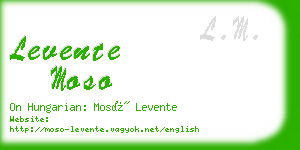 levente moso business card